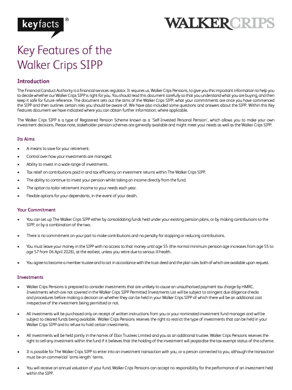 SIPP key features